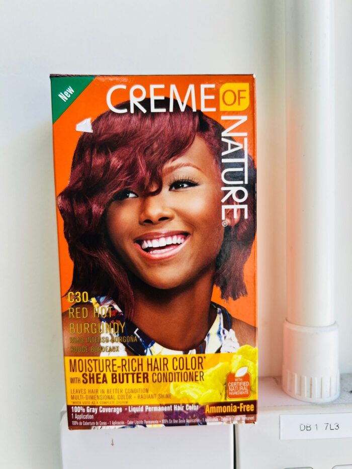 Hair dye burgundy color